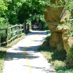 cement trail in Greeley, Colorado