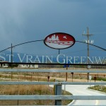 St. Vrain Greenway Trail in Colorado St. Vrain Greenway trail sign