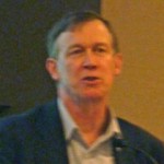 Colorado Governor John Hickenlooper speaks at the Bicycle Summit.